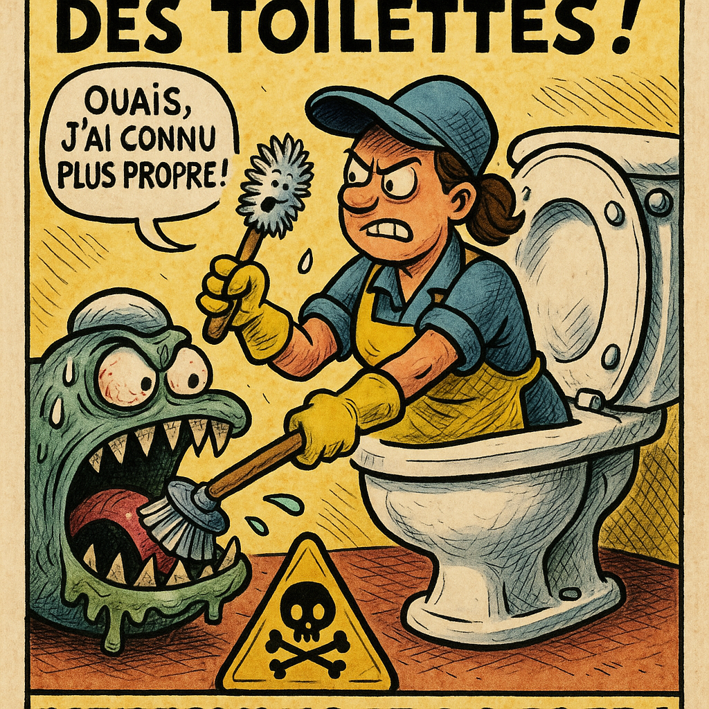 Nettoyage des toilettes plus que propre