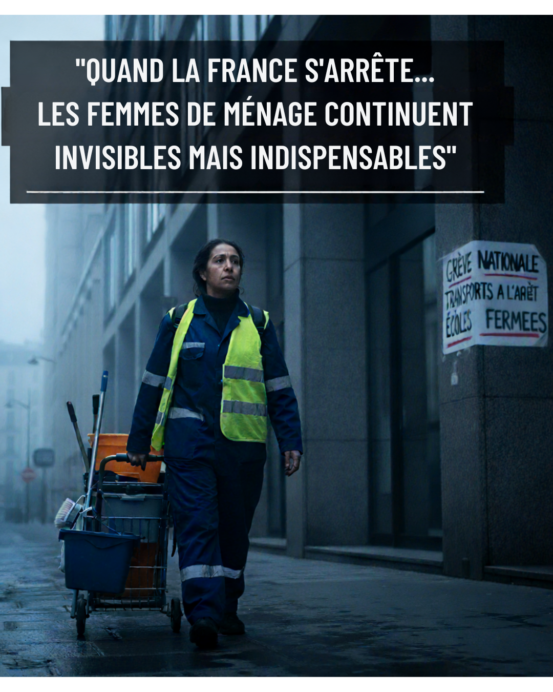 Mobilisation nationale : le défi invisible des femmes de ménage face aux grèves