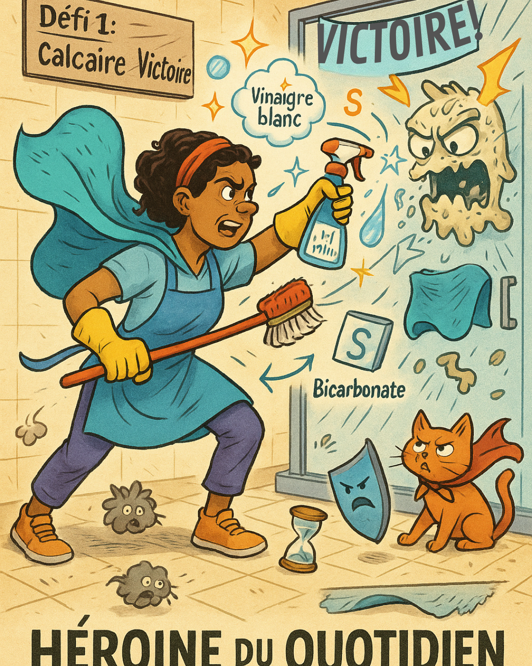 Parois de douche plus que propre : les astuces d’une femme de ménage auto‑entrepreneuse