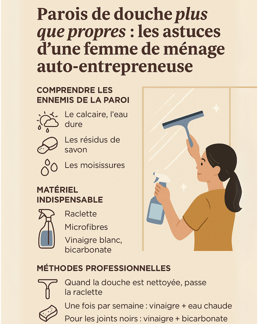 Parois de douche plus que propre