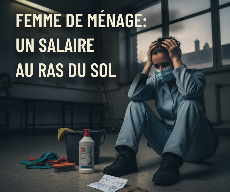 Femme de ménage : un salaire au ras du sol