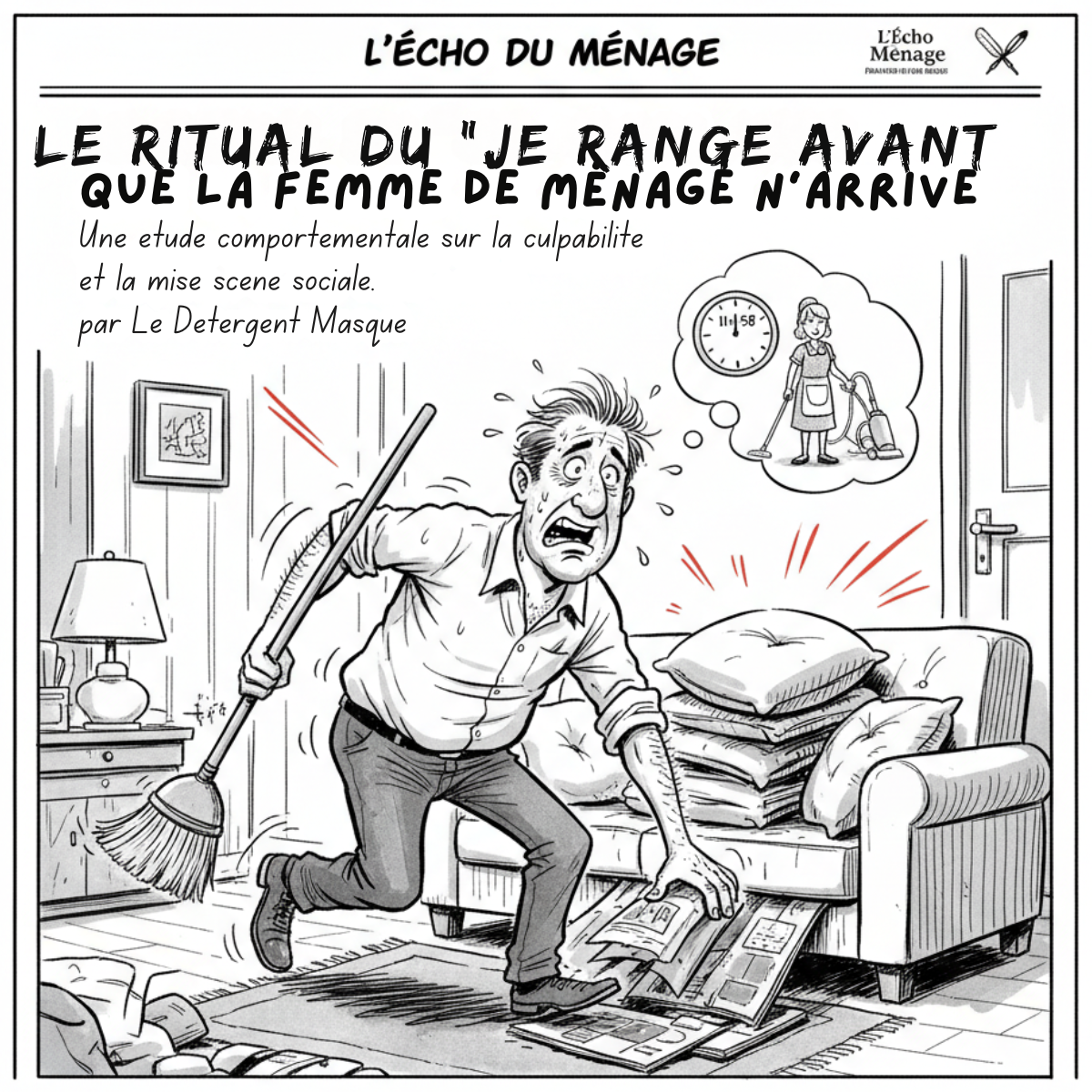 Le rituel du « Je range avant que la femme de ménage n&rsquo;arrive »