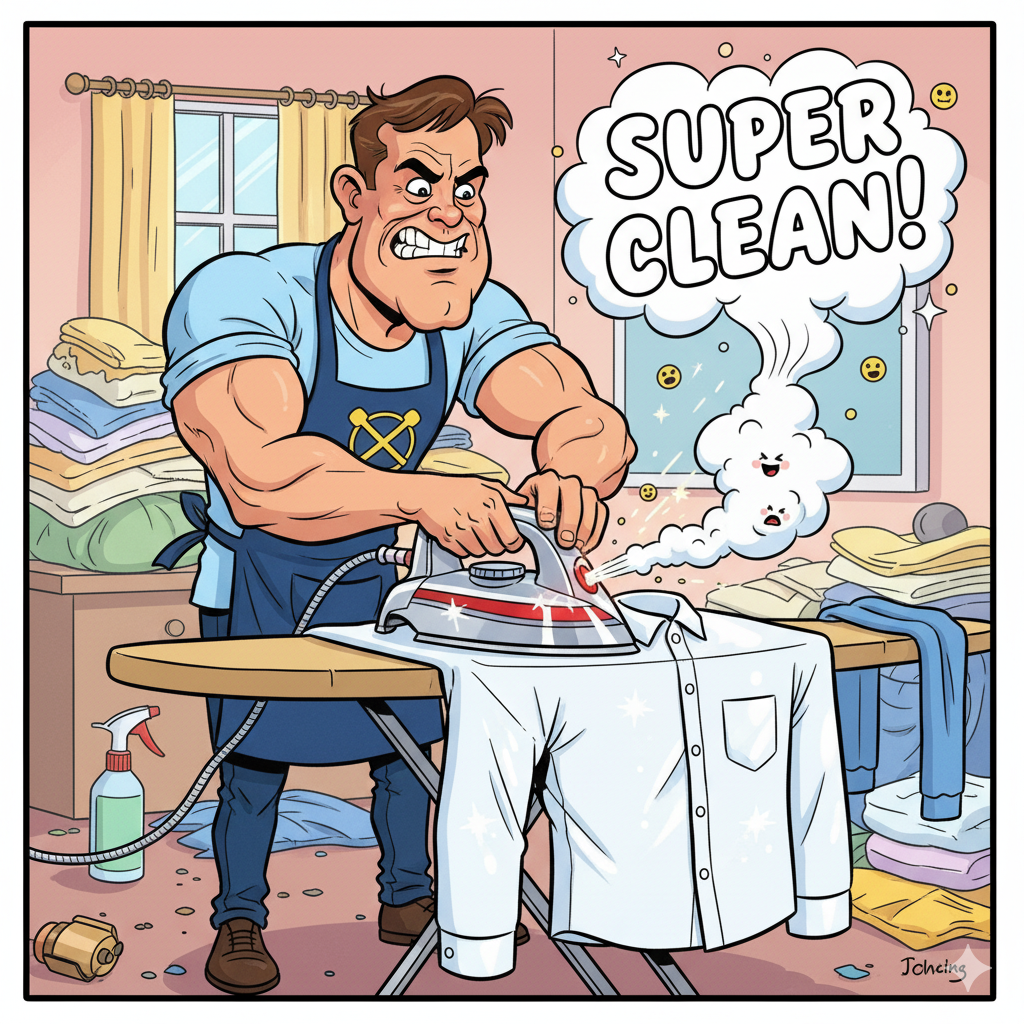 Repasser une chemise plus que propre